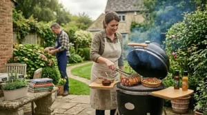 A comparison chart showing different smoker types for beginners based on ease of use and price on the UK market.