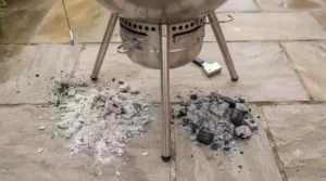 Natural, chemical-free lumpwood charcoal chunks piled together.