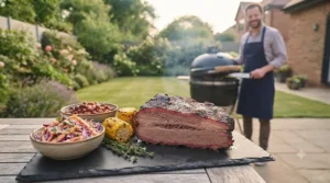 Succulent, smoke-ringed barbecue meat cooked to perfection using natural lumpwood charcoal.
